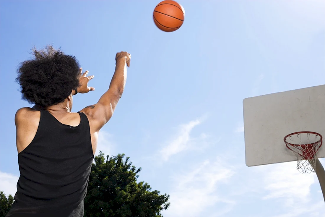 Basketball Player throwing