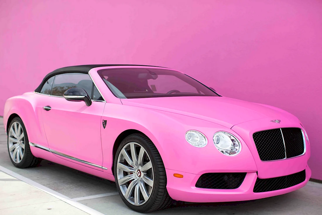 Bentley Continental gt розовый