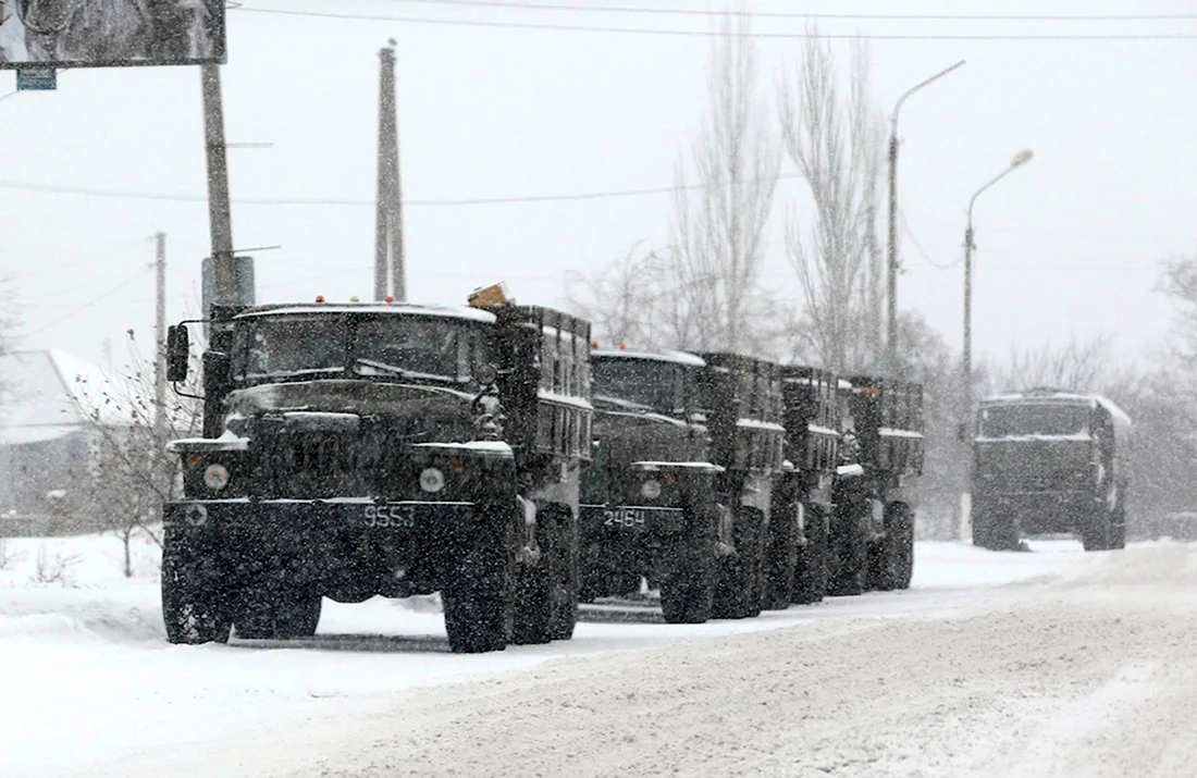Движение военных колонн в Алтайском крае