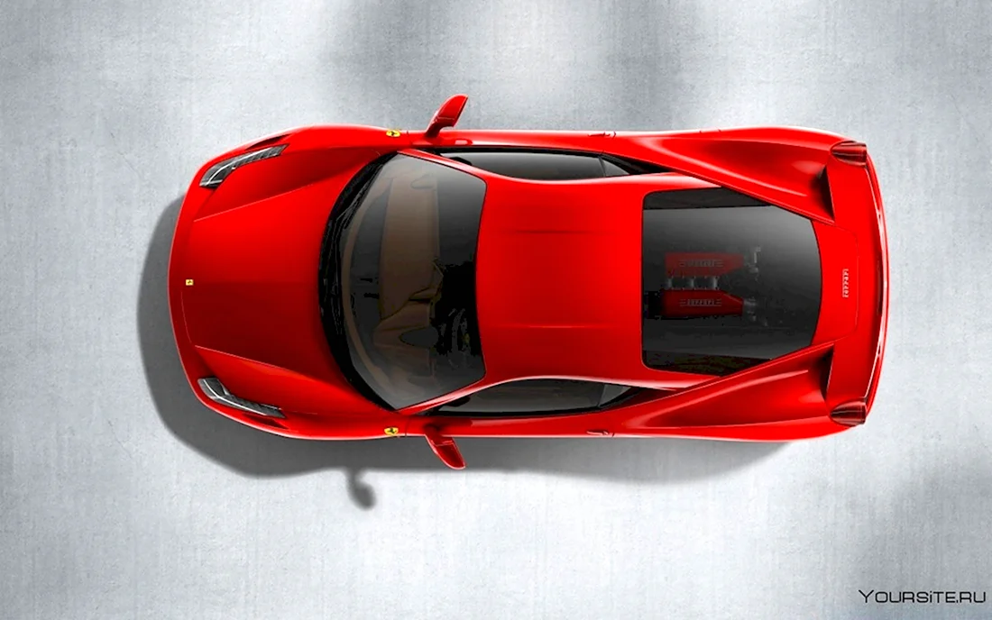 Ferrari 458 Italia сверху