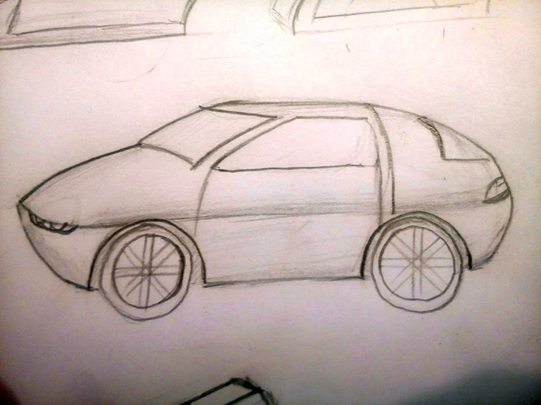 Как нарисовать машину для 11 б класса