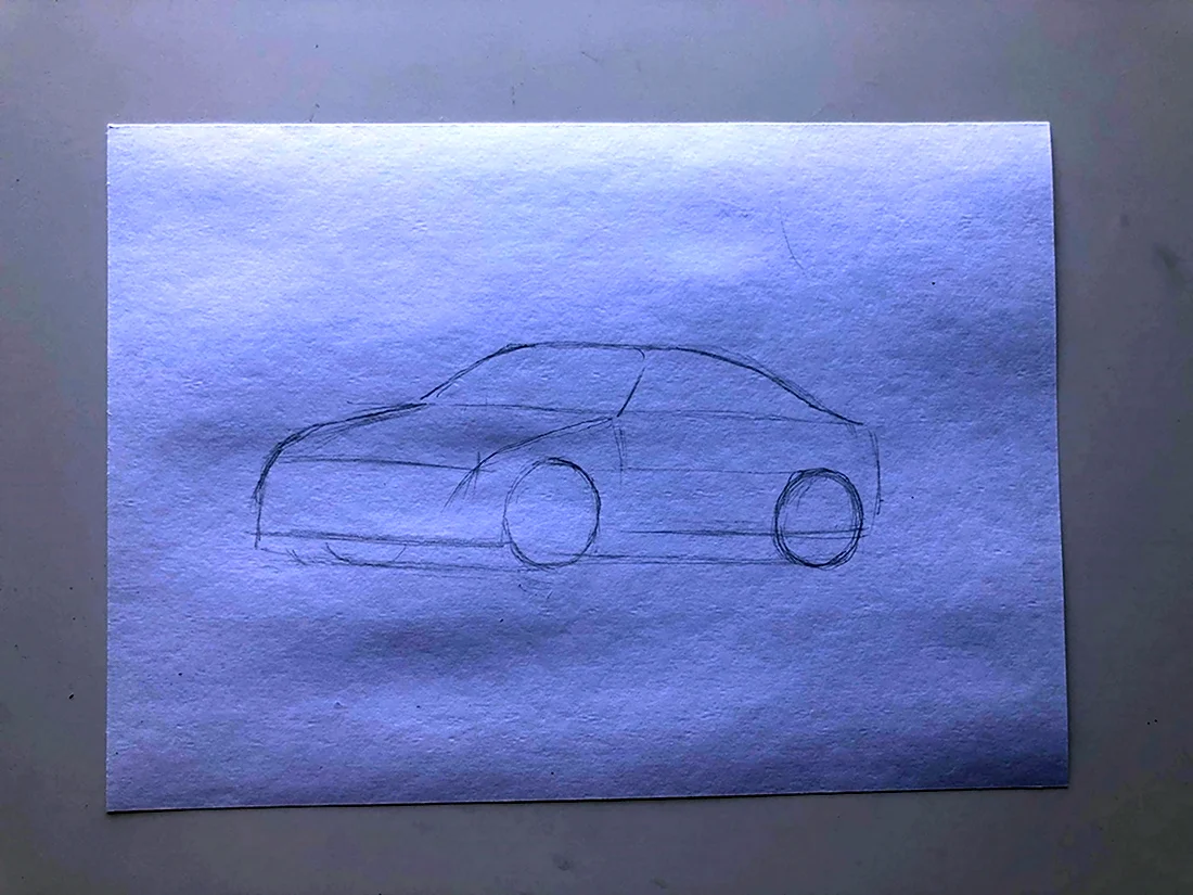 Как нарисовать машину легко