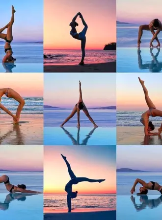 Красивые позы йоги