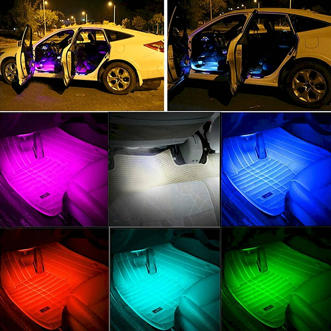Неон RGB В авто