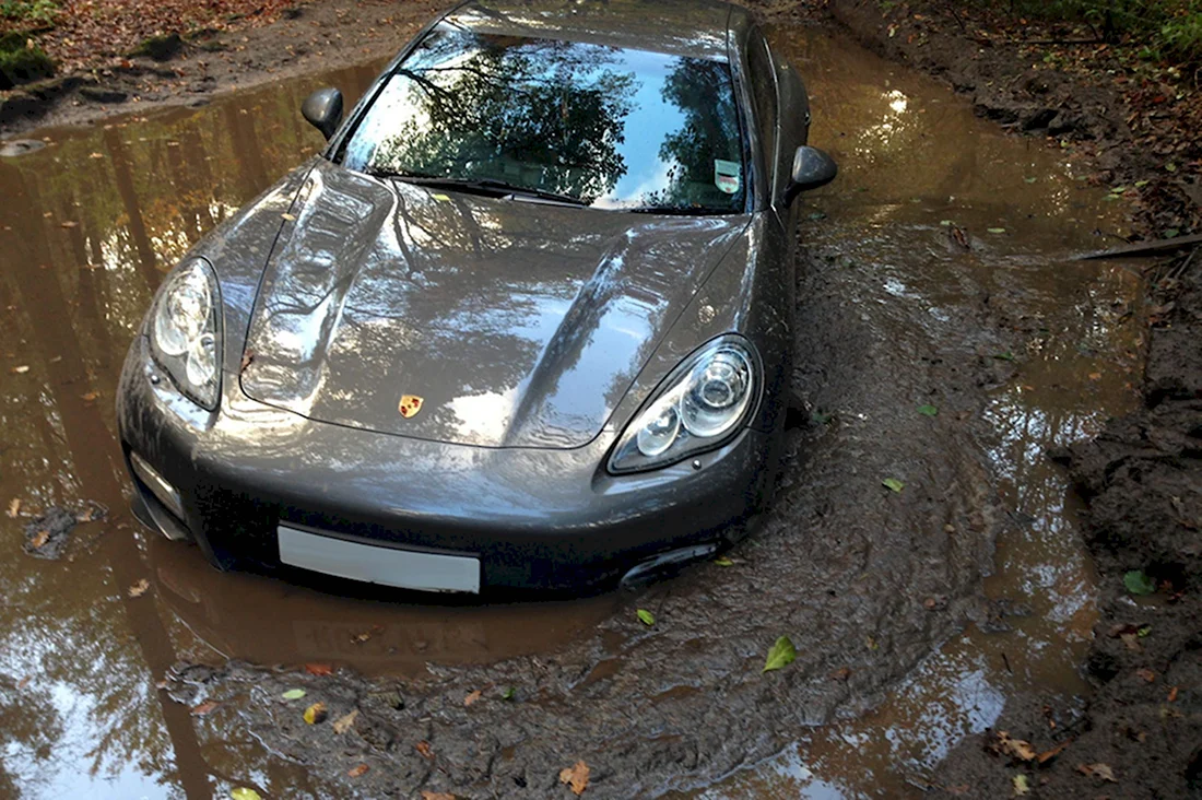 Porsche 911 в грязи