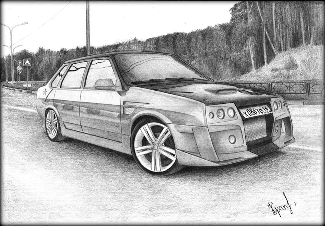 Рисунки русских машин