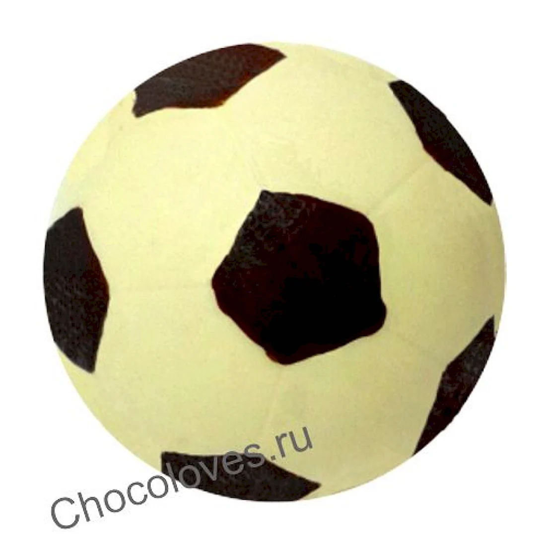 Шоколадные конфеты футбольный мяч белый 8464