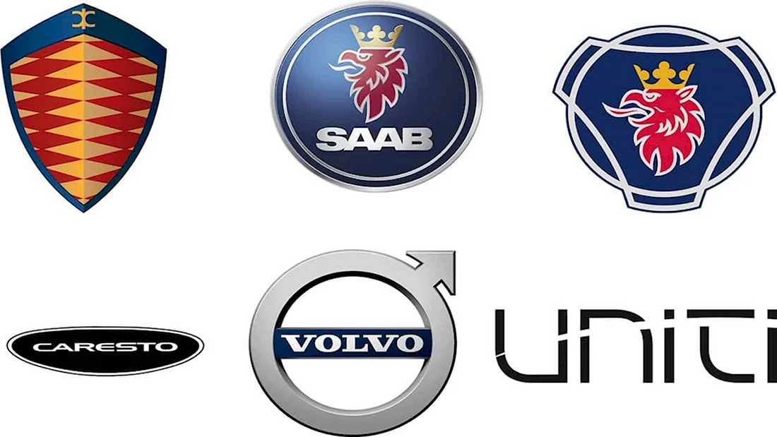 Шведские автомобили марки и эмблемы