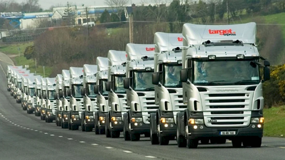 Скания r колонна грузовиков