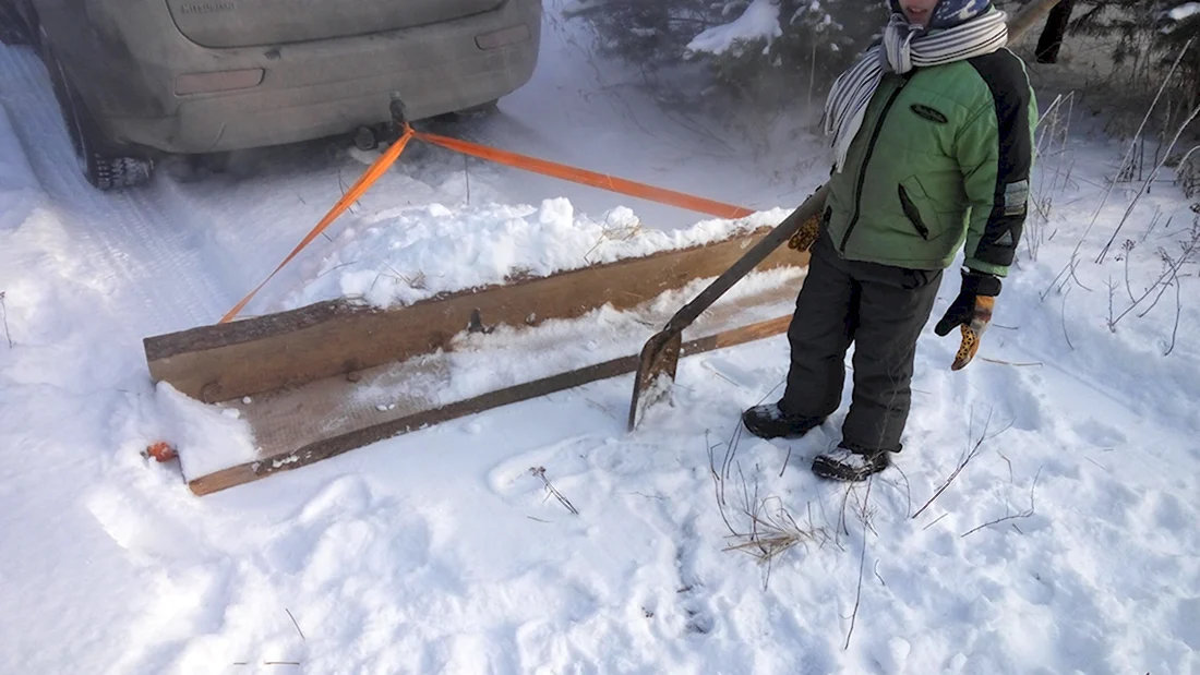 Волокуша для чистки снега