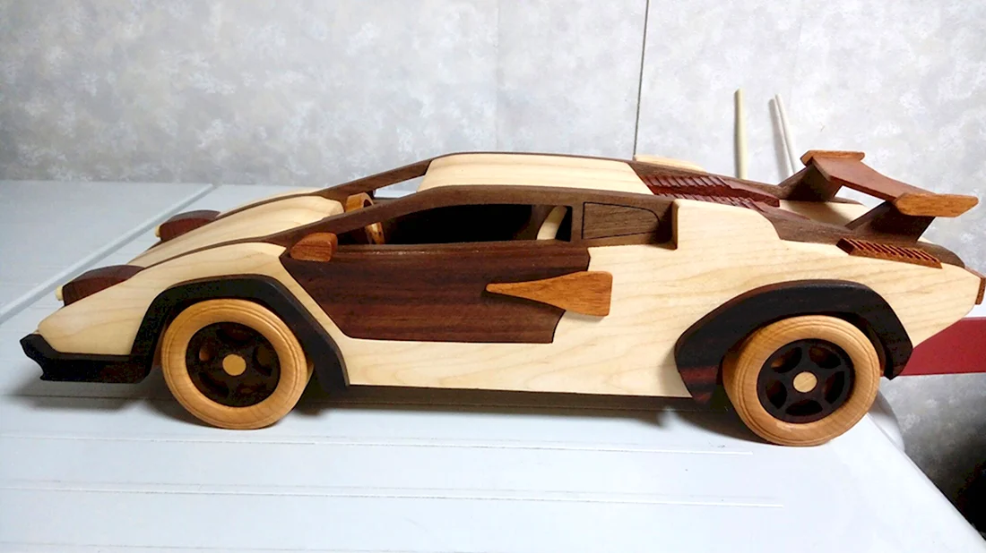 Wooden Lamborghini Countach