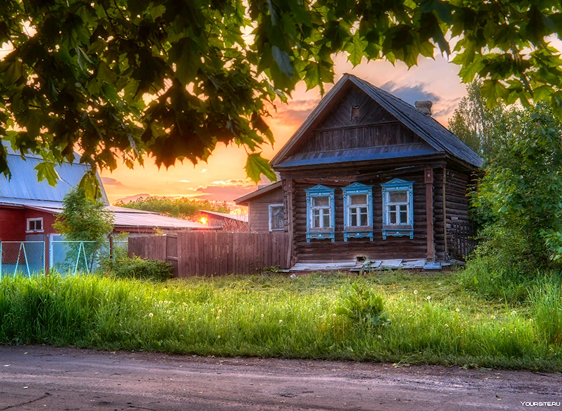 Старый деревенский домик (48 фото)