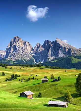 Долина Фунес Доломитовые Альпы Италия