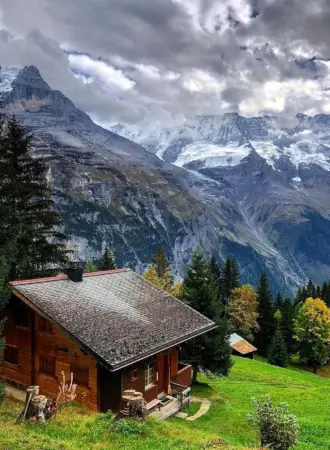 Доломитовые Альпы Швейцарии Шале