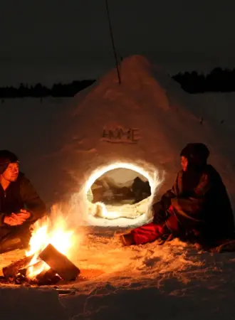 Иглу жилище эскимосов изнутри