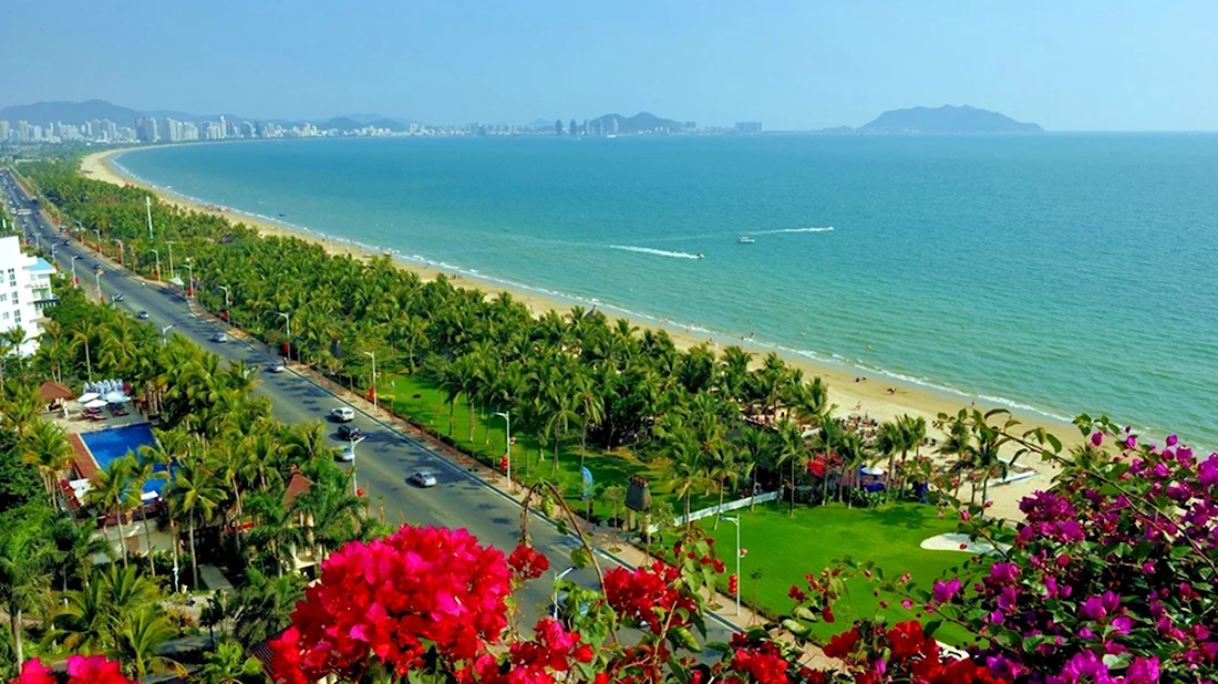 Hainan sanya. Остров Хайнань Санья. Ялунвань Хайнань. Китай остров Хайнань город Санья. Бухта Ялонг, Хайнань.