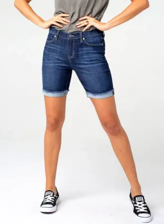 Шорты джинсовые женские длинные