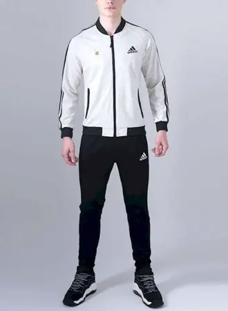 Спортивный костюм мужской адидас белый