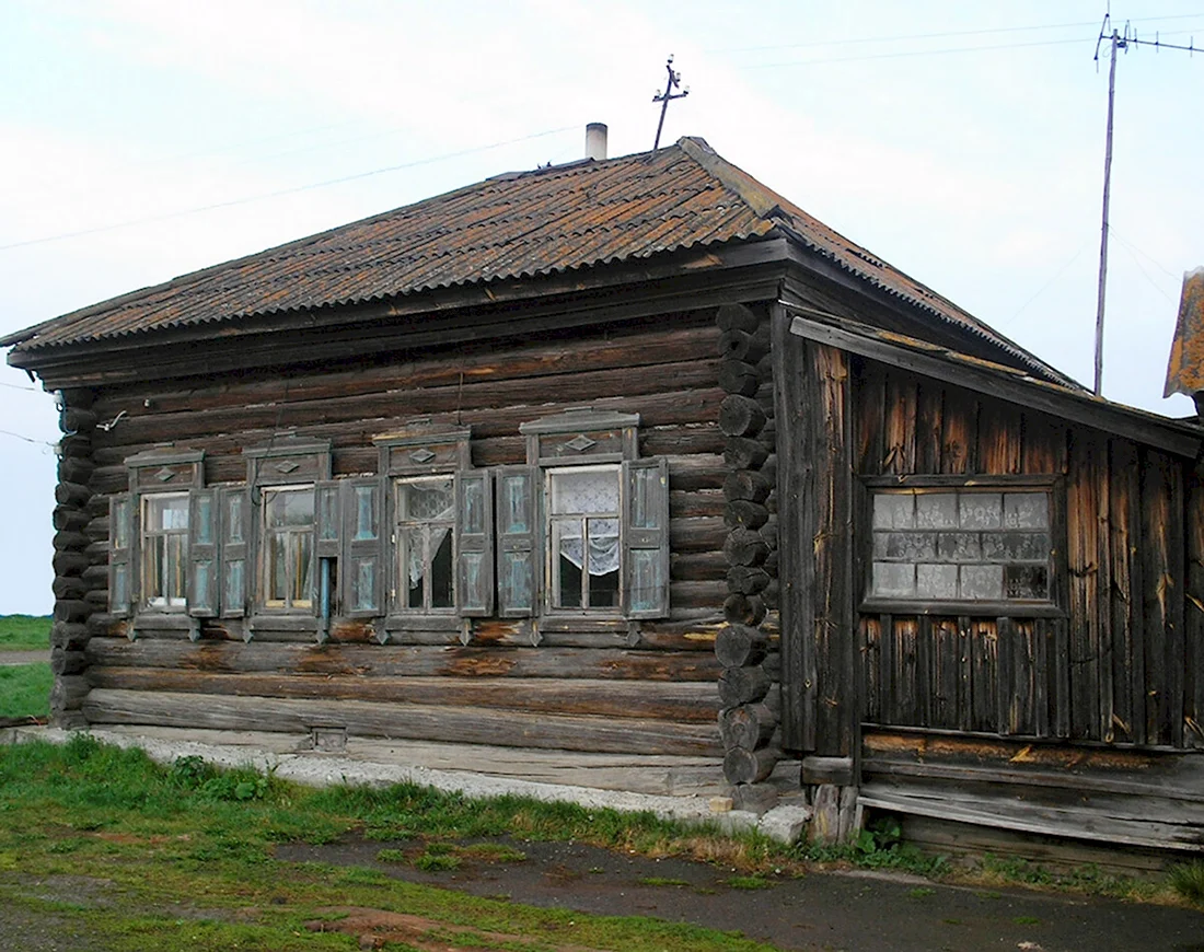 Старый деревенский домик (48 фото)